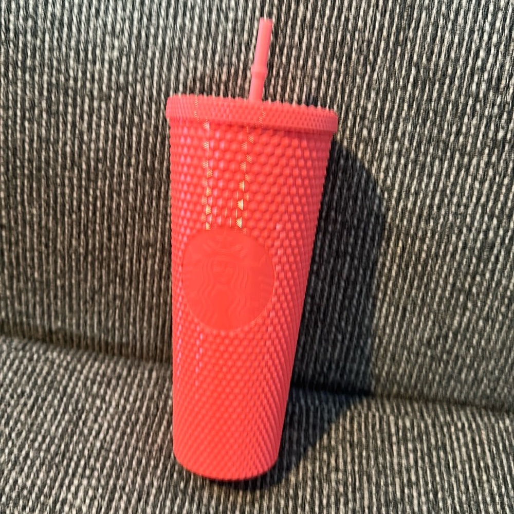 Starbucks Neon Coral 24oz Tumbler